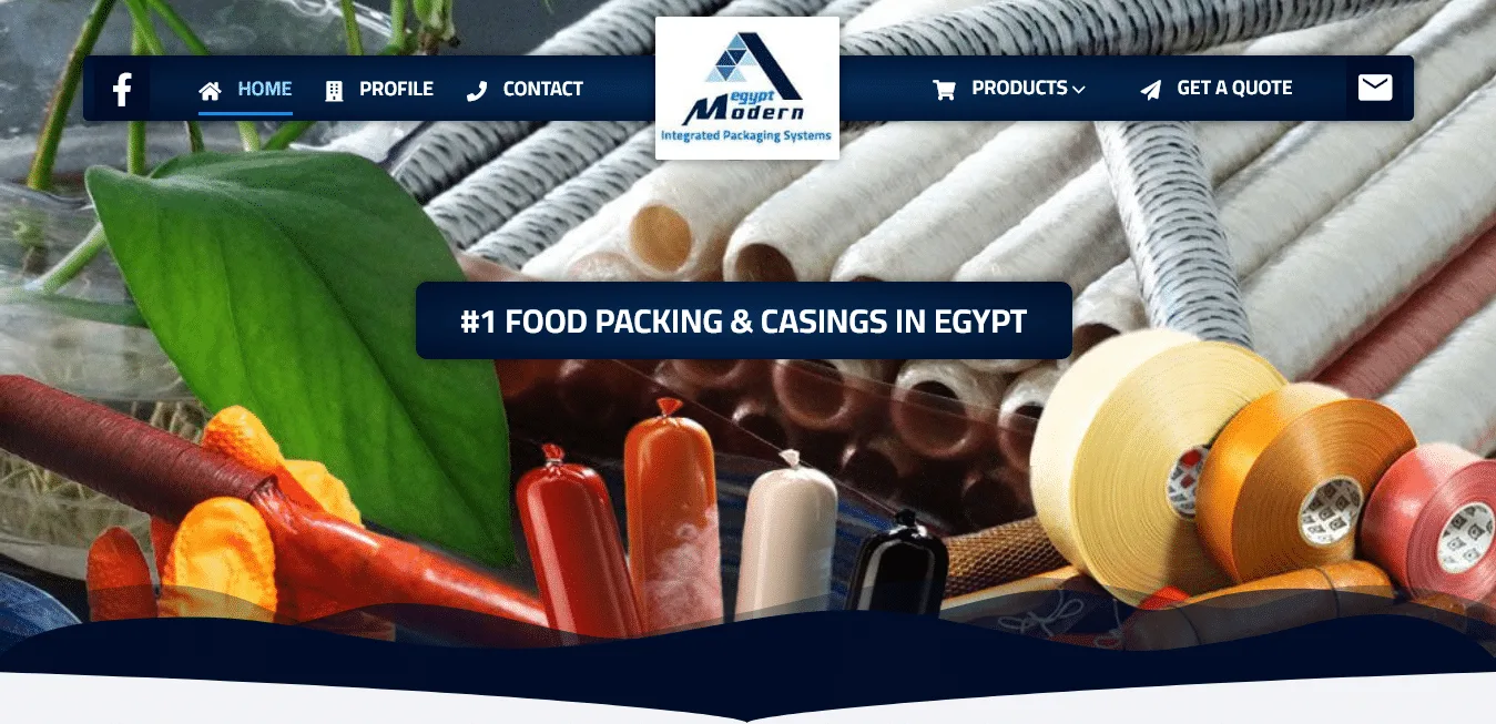 Packing Web Design 📦 Casings Web Design 🥩 Food Web Design 🍗 Web Design in Cairo, Egypt 🇪🇬