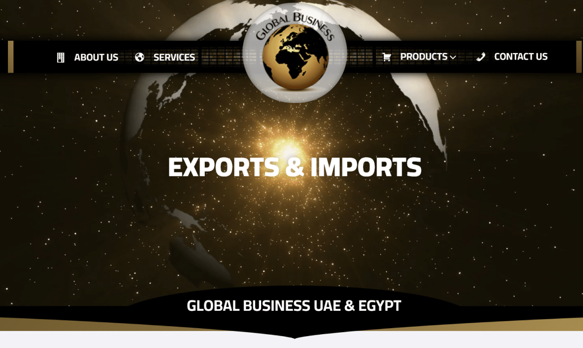 Food Export & Import website design 🥩 Website design in the UAE 🇦🇪 Egypt 🇾🇪