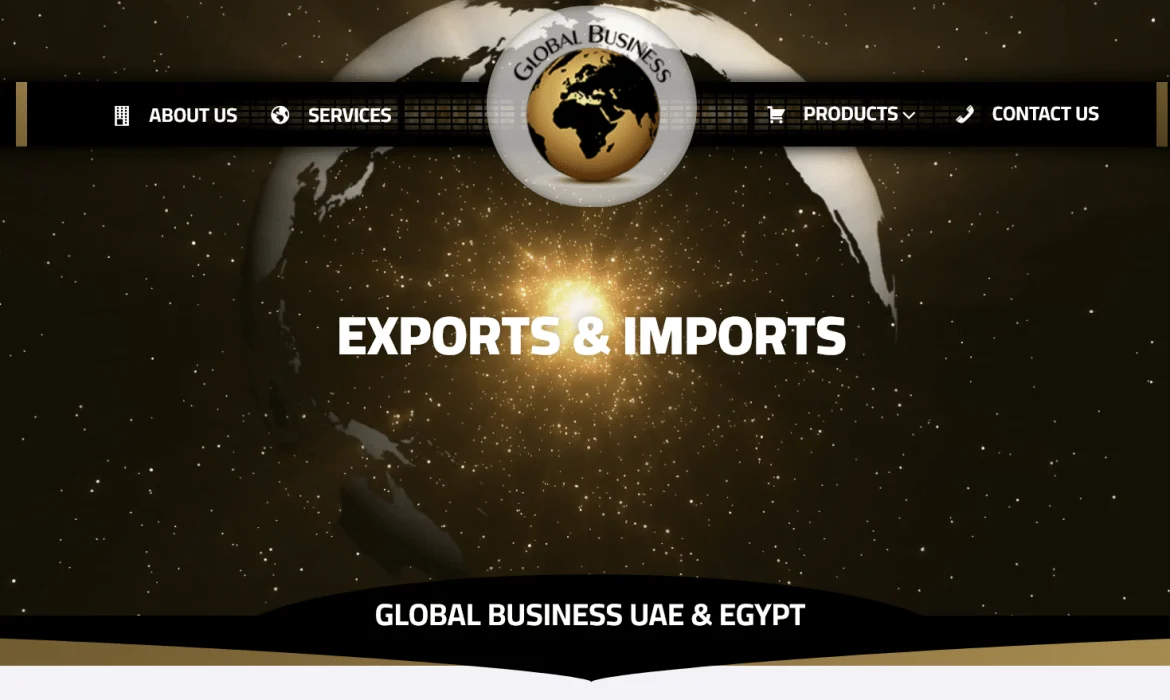 Food Export & Import website design 🥩 Website design in the UAE 🇦🇪 Egypt 🇾🇪