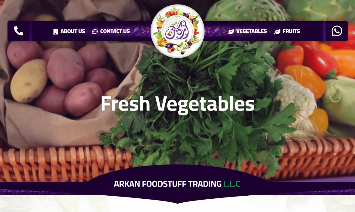 Website design Vegetables 🧄 Website design Fruits🍓 Website design in the UAE 🇦🇪