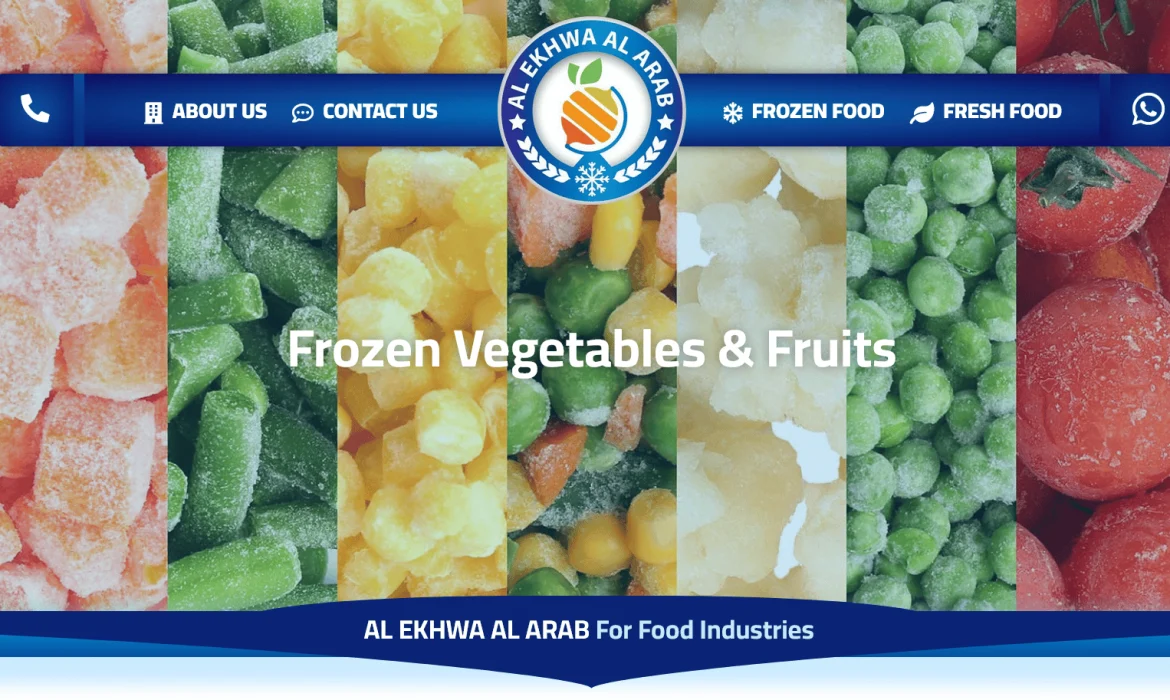 Frozen / Fresh Vegetables & Fruits Website Design 🍎 Website Design in Beheira, Egypt 🍇