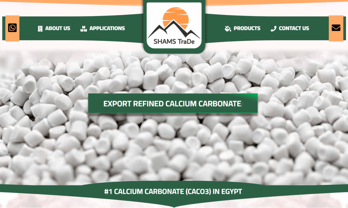 Calcium carbonate website design CaCO 💭