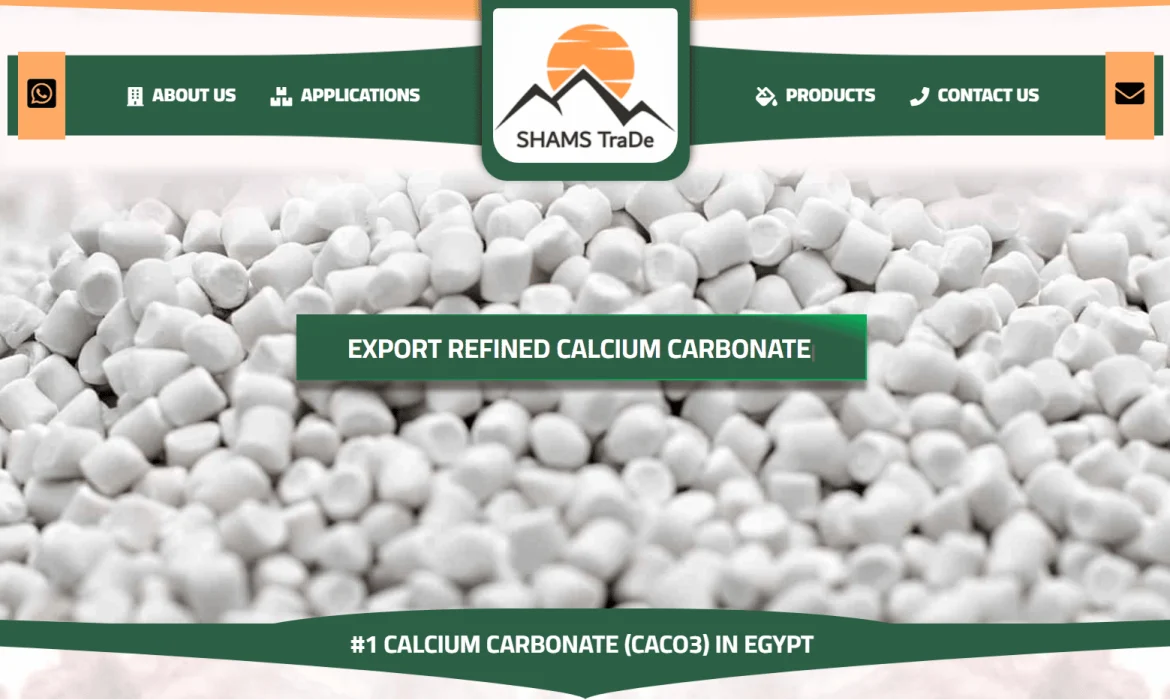Calcium carbonate website design CaCO 💭