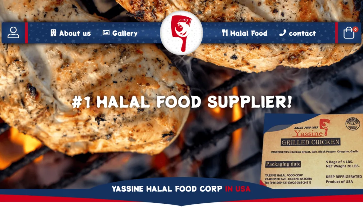 Halal Food Web Design 🐓Chicken & Gyro Web Design 🐔 Web Design in New York, USA 🌮
