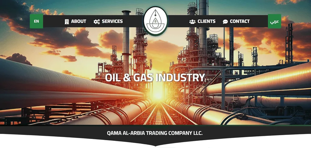 Oil website design ⛽️ Gas website design 🏭 Petroleum website design Petroleum ☢️ Website design in Saudi Arabia Saudi Arabia