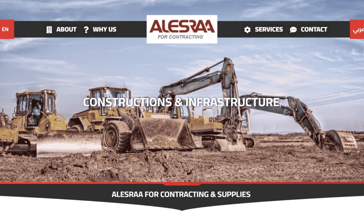 Contracting Web Design 👷‍♀️ Construction and infrastructure web design 🦺 Egypt