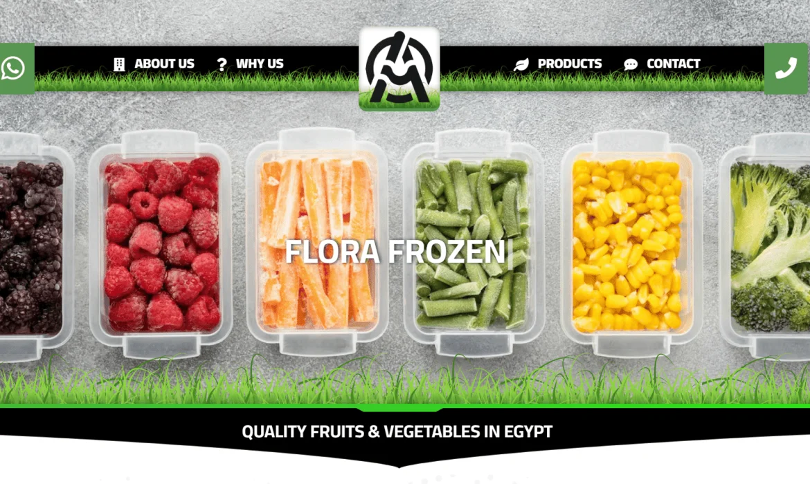 Fruits & Vegetables website design 🍓 Web Design in Behera, Egypt