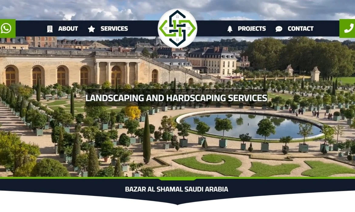 Landscaping website design 🌳 Landscape website design 🌲 Website design in Saudi Arabia 🌴