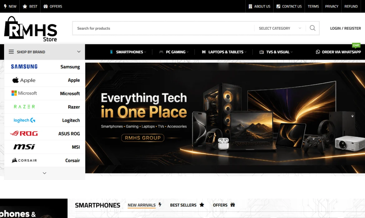 E-commerce store design in America | Mobile, computer, and TV store 📲💻📺