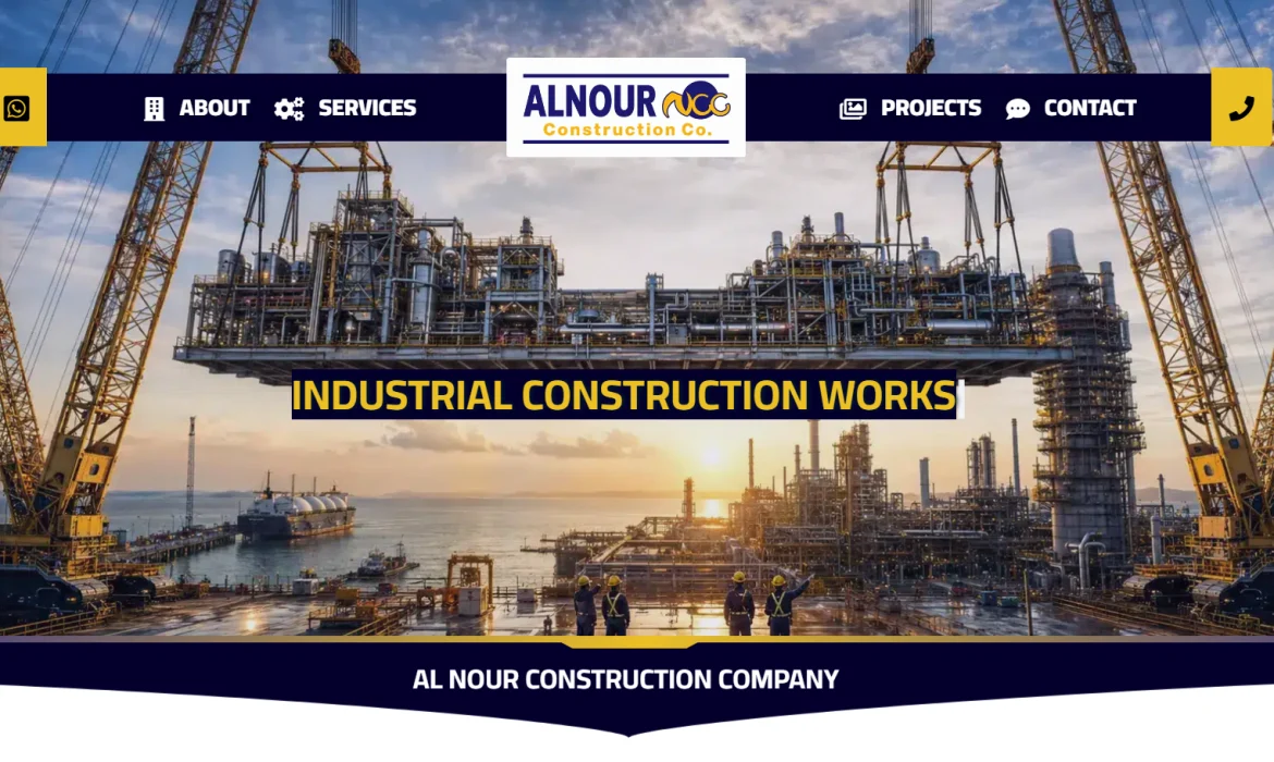Website design for a contracting, construction, and infrastructure company 🏗️ | Contracting and Construction Website Design