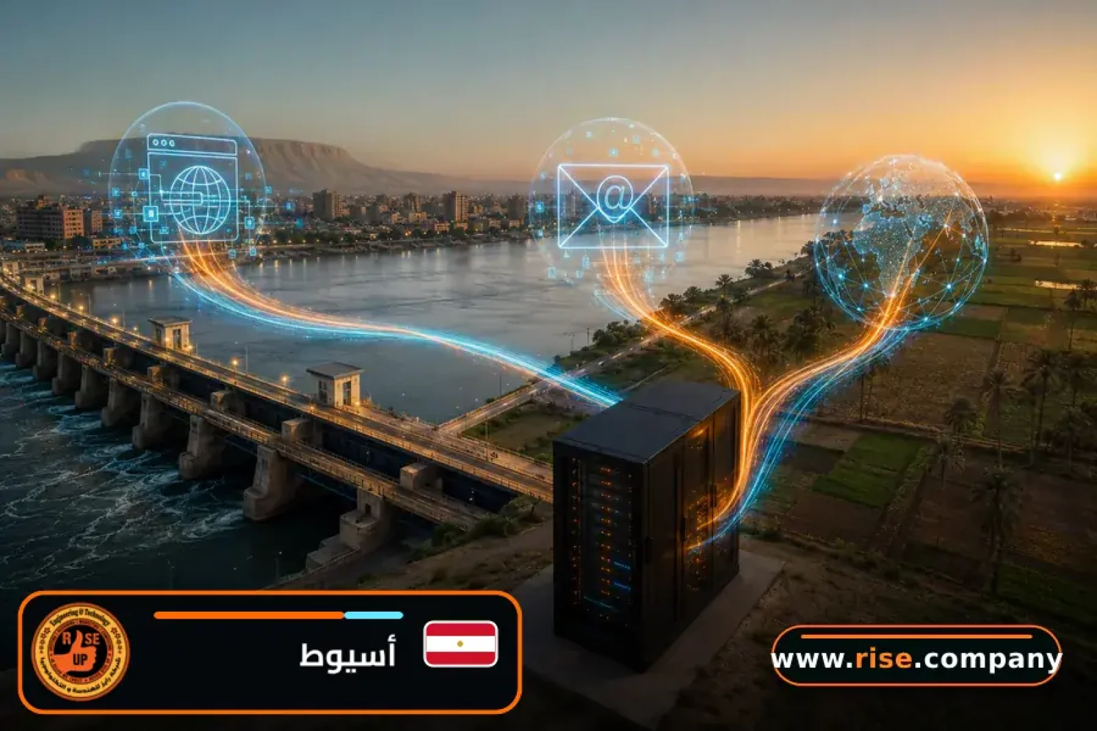 Business email, web hosting and website design in Assiut Governorate
