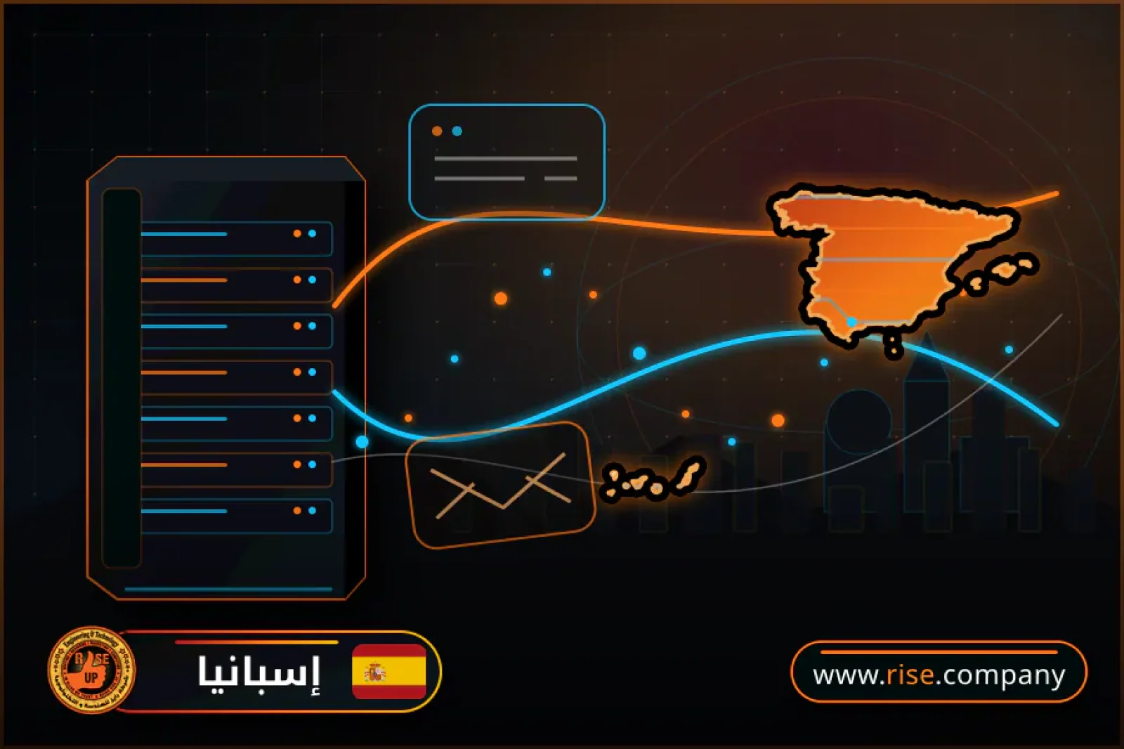 Business email, web hosting and website design in Spain