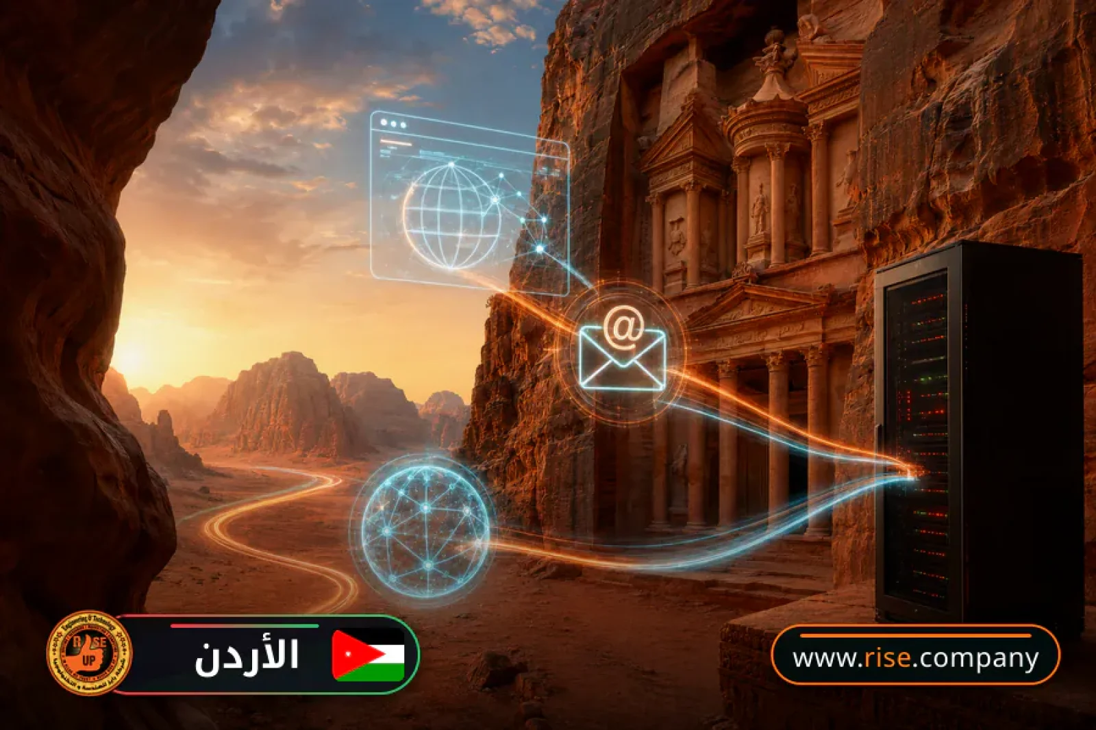 Business email, web hosting and website design in Jordan