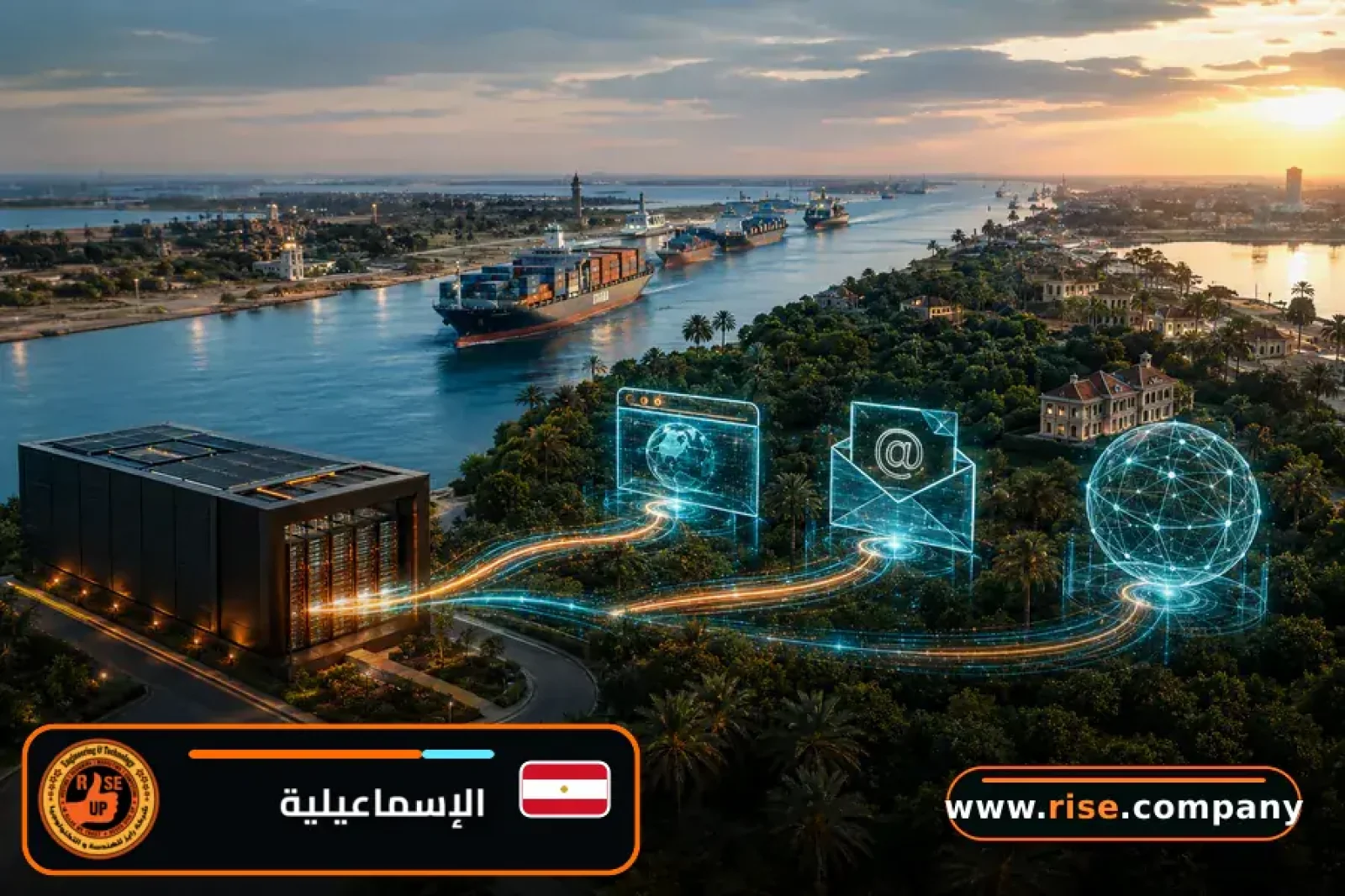 Business email, web hosting and website design in Ismailia Governorate
