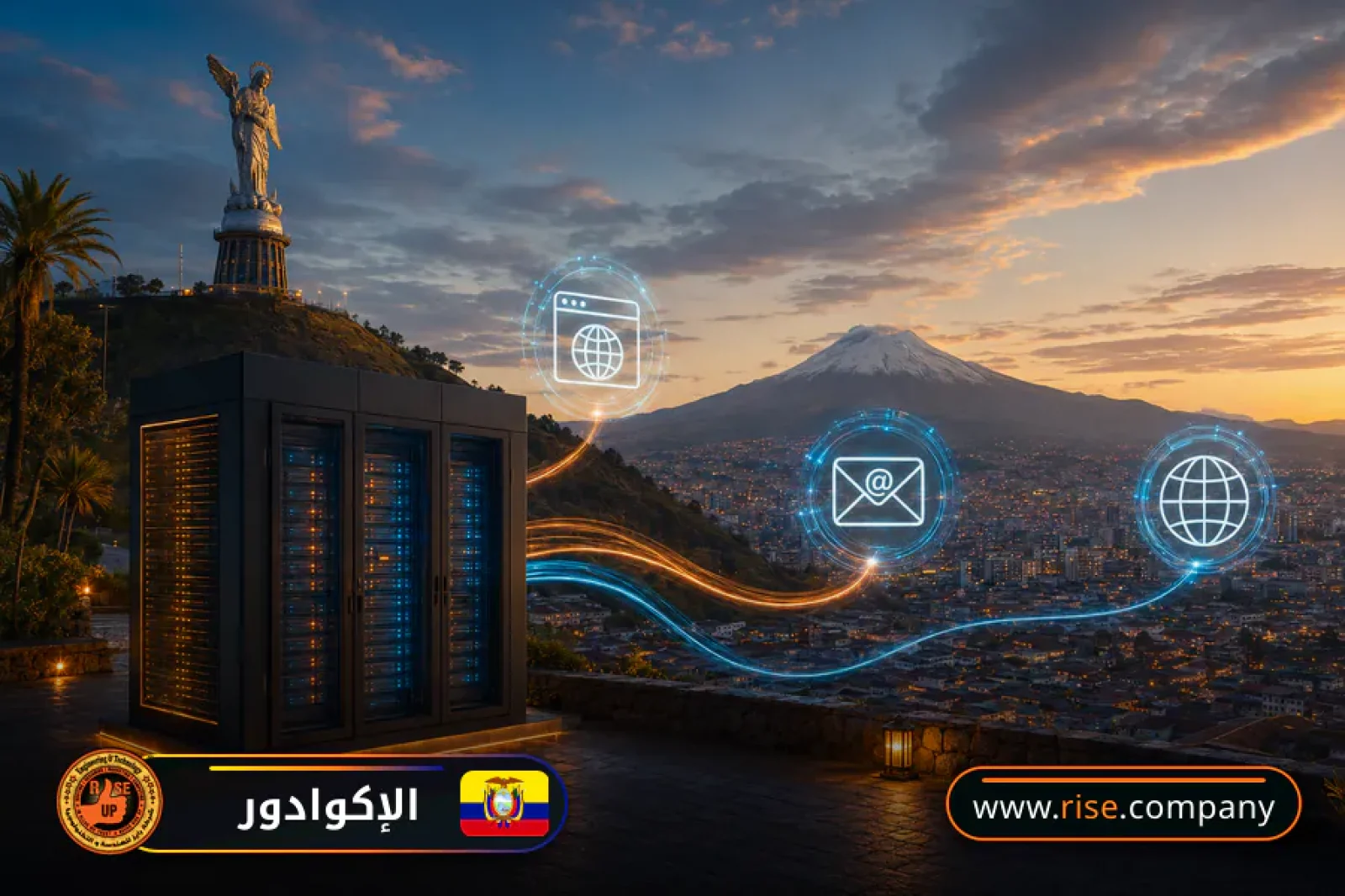 Business email, web hosting and website design in Ecuador