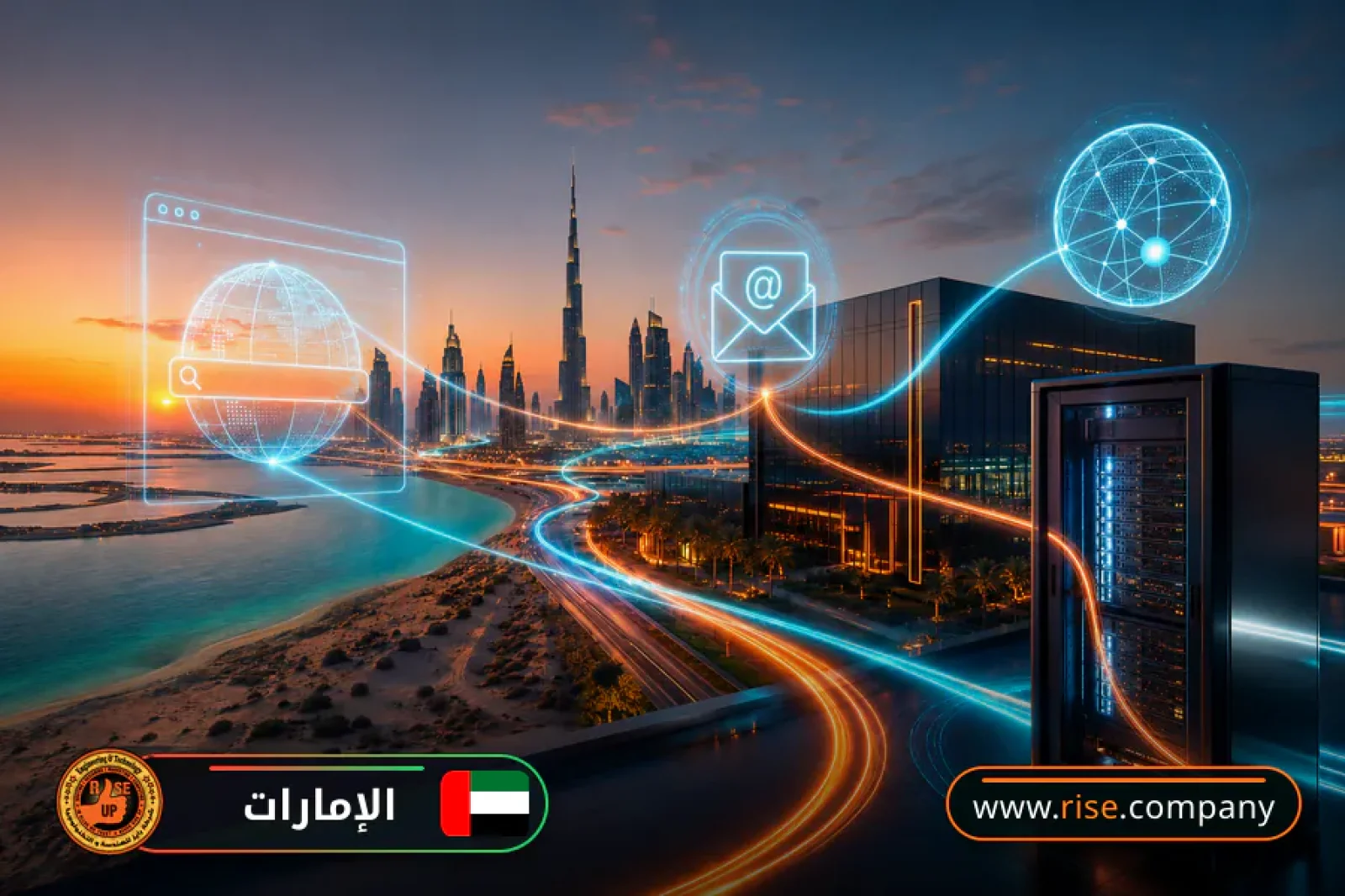 Business email, web hosting and website design in the United Arab Emirates