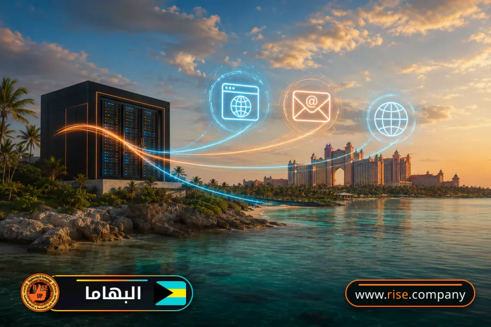Business email, web hosting and website design in the Bahamas