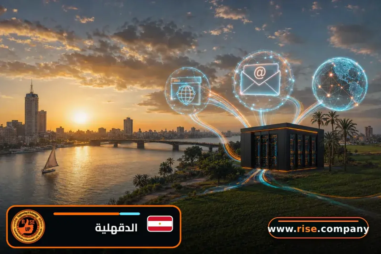 Business email, web hosting and website design in Dakahlia Governorate