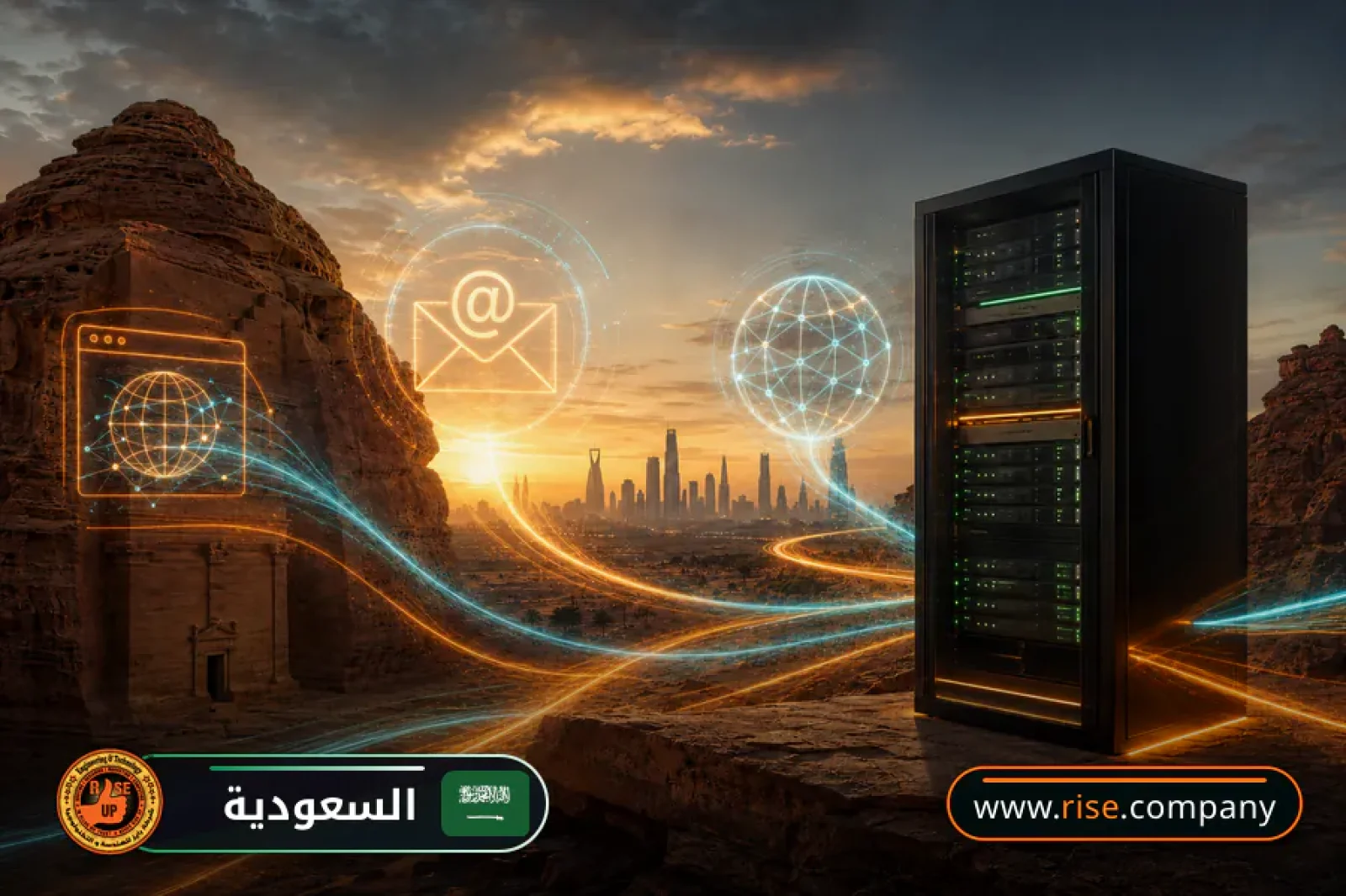 Business email, web hosting and website design in Saudi Arabia
