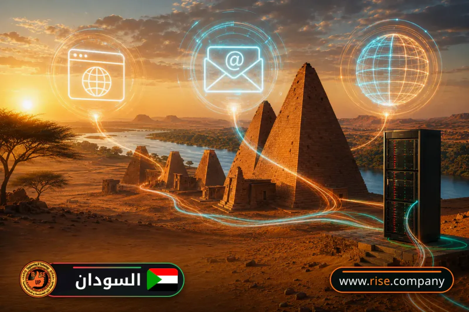 Business email, web hosting and website design in Sudan