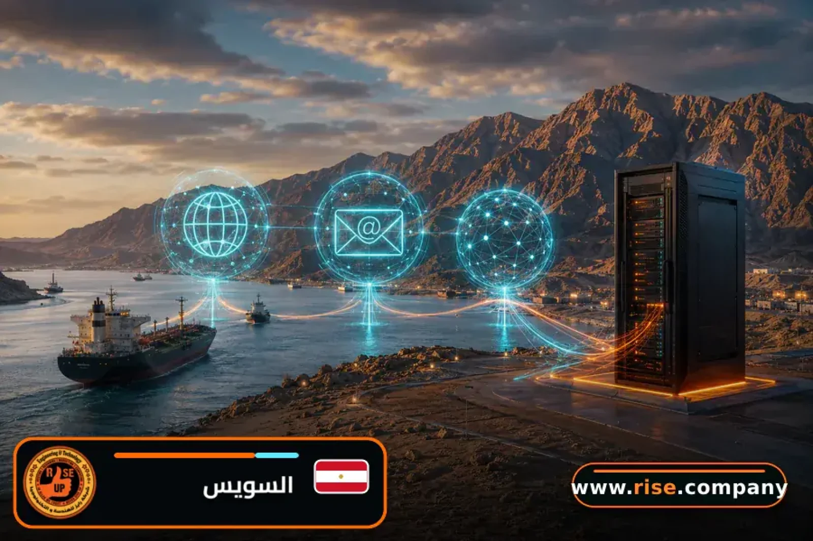 Business email, web hosting and website design in Suez Governorate