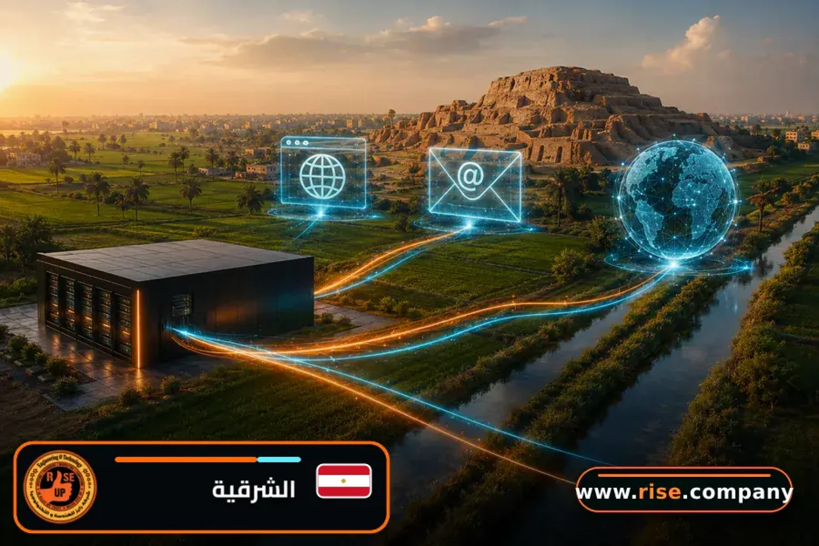 Business email, web hosting and website design in Sharqia Governorate