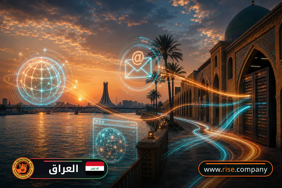 Business email, web hosting and website design in Iraq