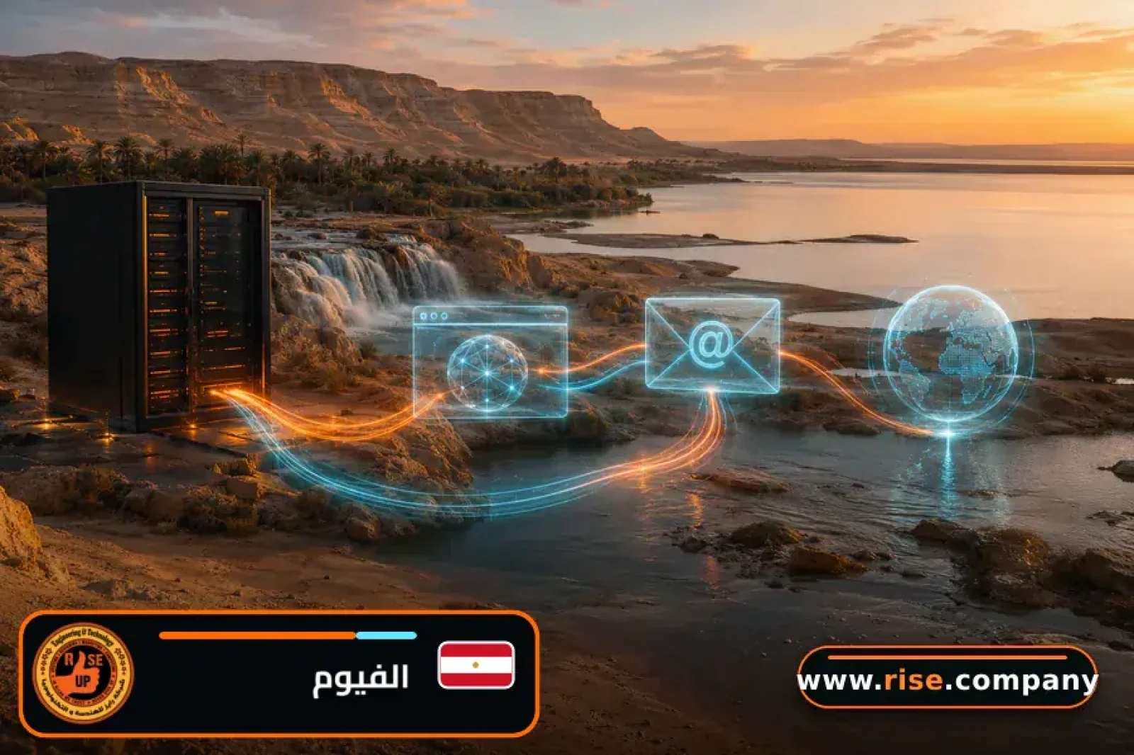 Business email, web hosting and website design in Faiyum Governorate
