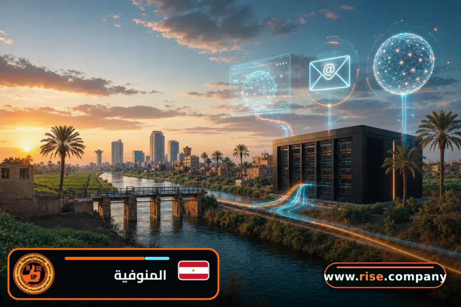 Business email, web hosting and website design in Monufia Governorate