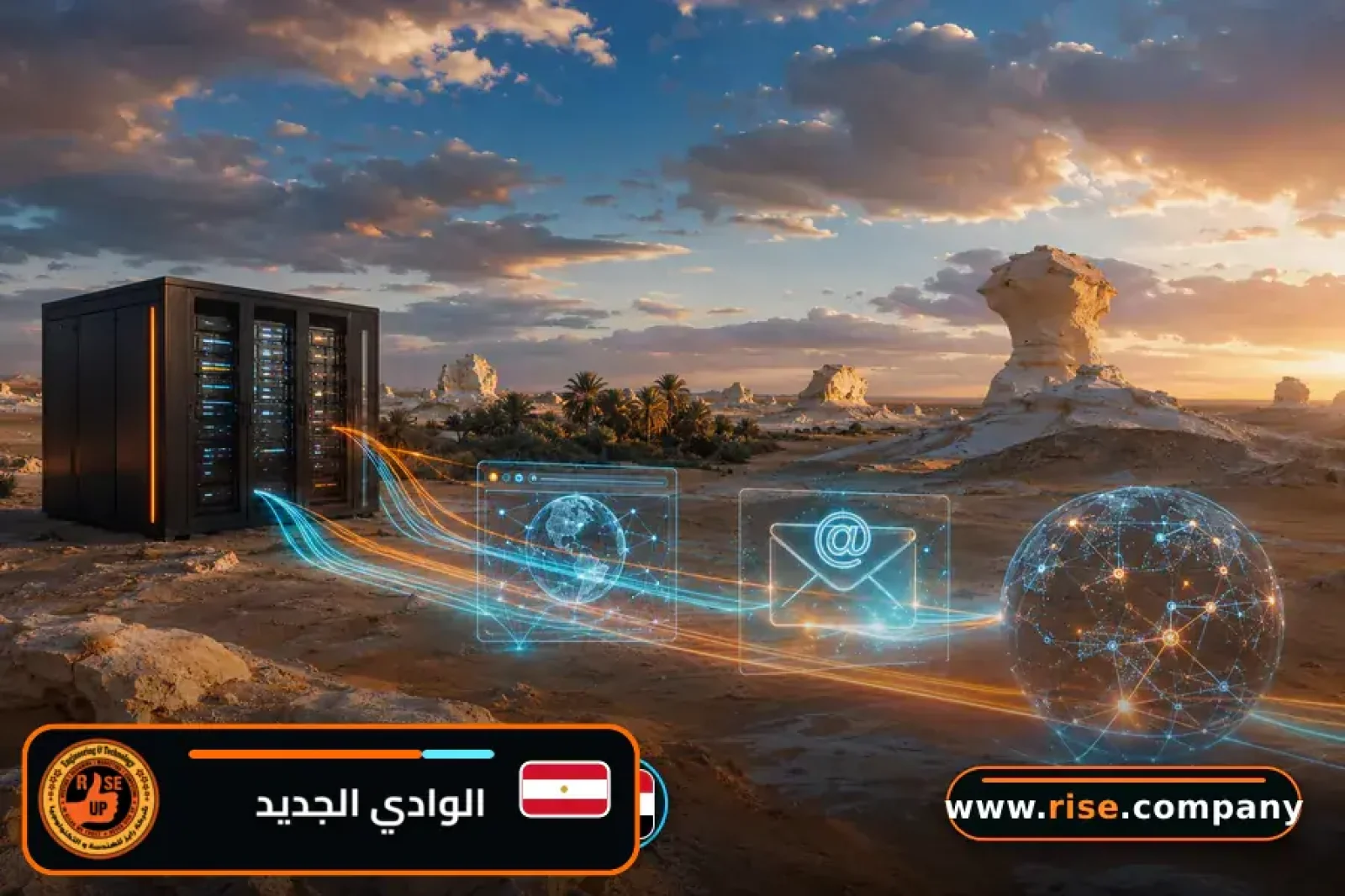 Business email, web hosting and website design in New Valley Governorate