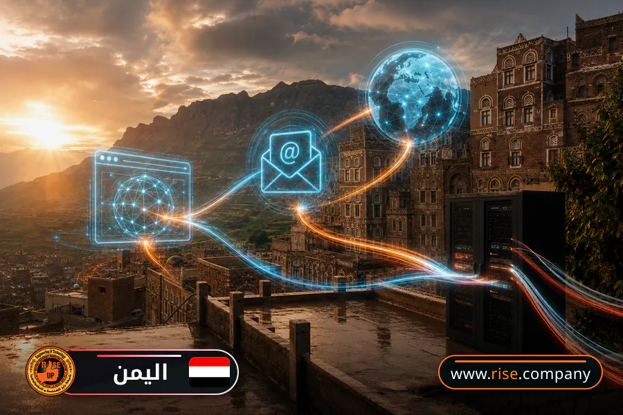 Business email, web hosting and website design in Yemen