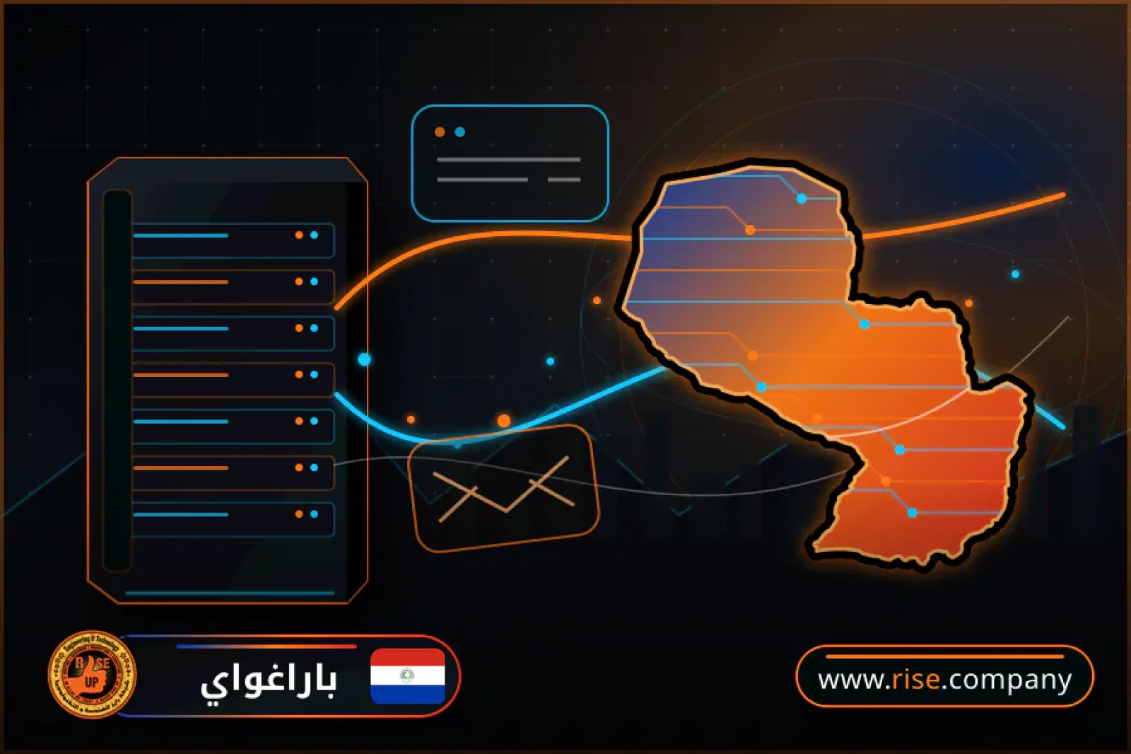 Business email, web hosting and website design in Paraguay