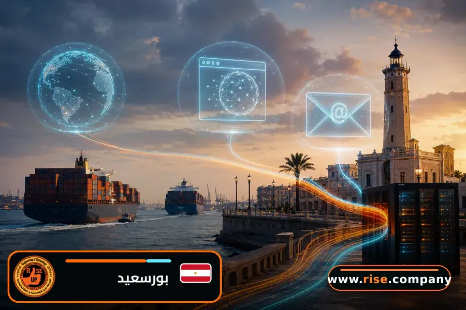 Business email, web hosting and website design in Port Said Governorate