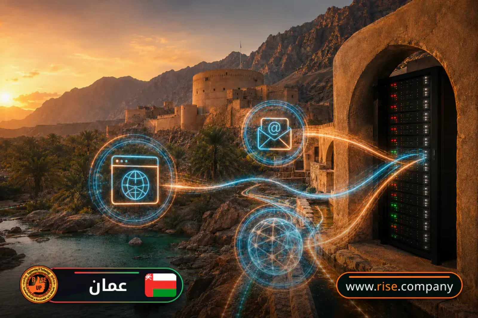 Business email, web hosting and website design in Oman