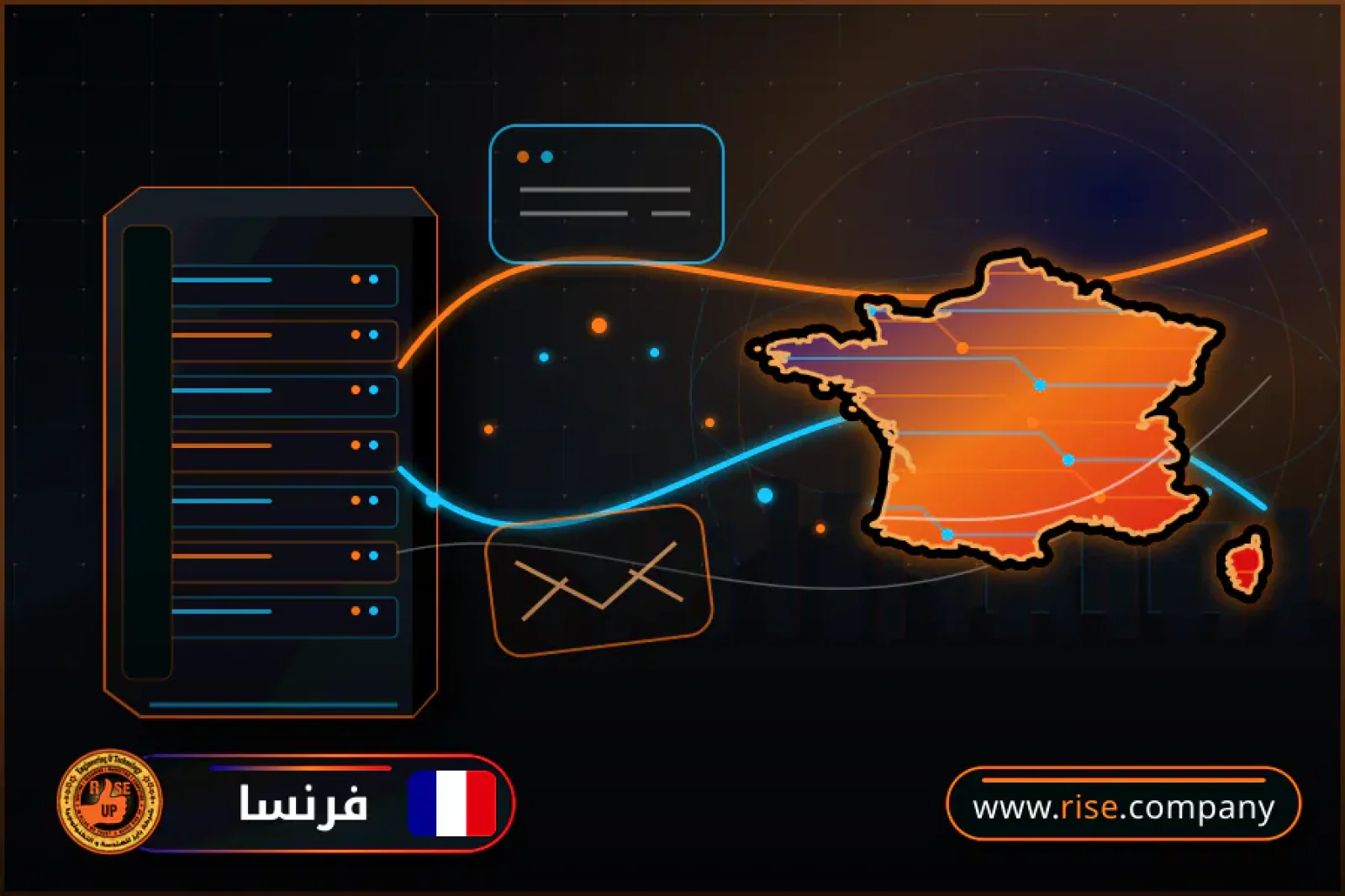 Business email, web hosting and website design in France