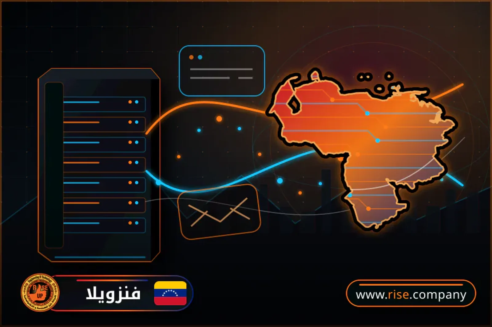 Business email, web hosting and website design in Venezuela