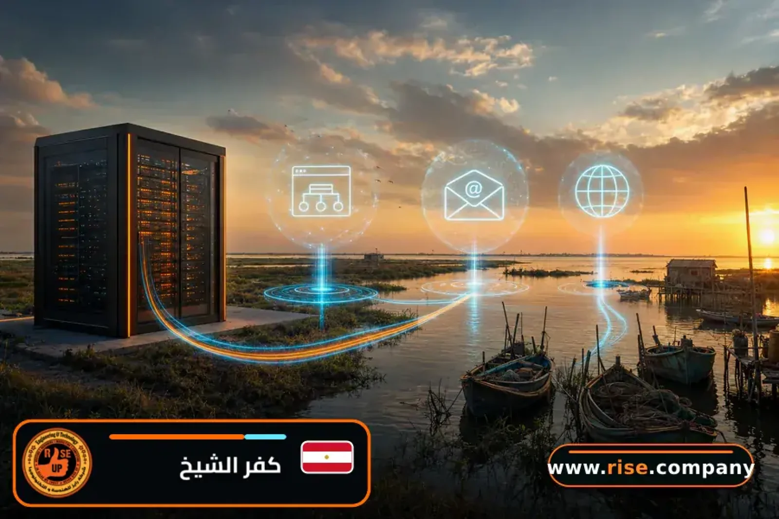 Business email, web hosting and website design in Kafr El Sheikh Governorate