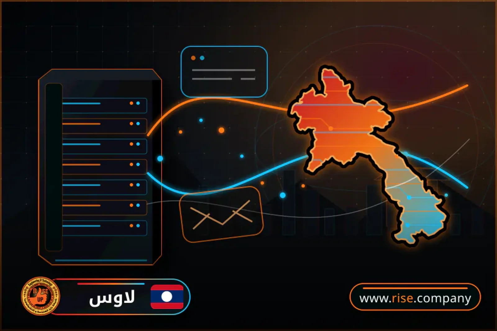 Business email, web hosting and website design in Laos