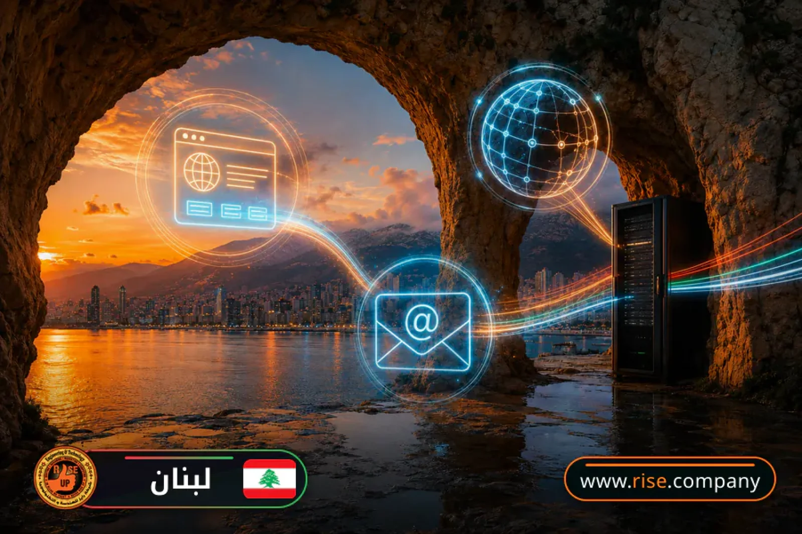 Business email, web hosting and website design in Lebanon