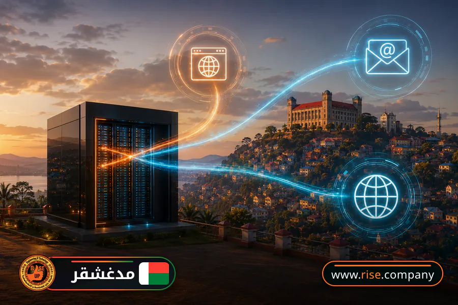 Business email, web hosting and website design in Madagascar